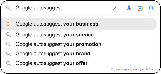 Search Engine Box Autosuggest